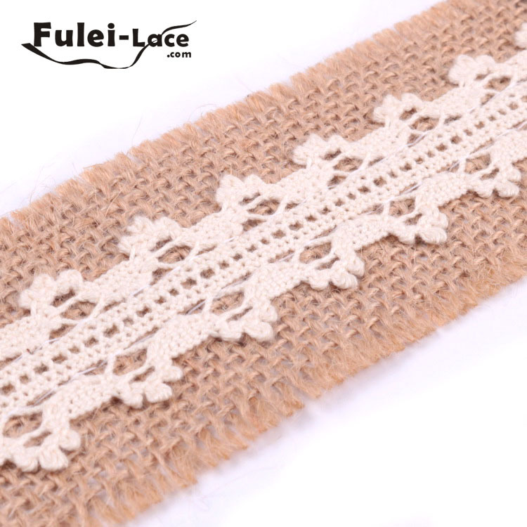 Chinese Supplier Jute Lace Decorative Webbing